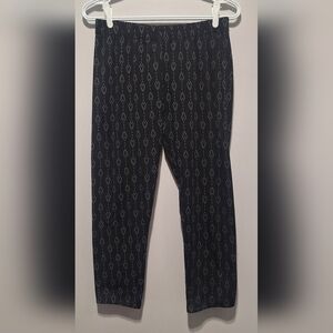 Lrg Black Patterned Leggings EUC